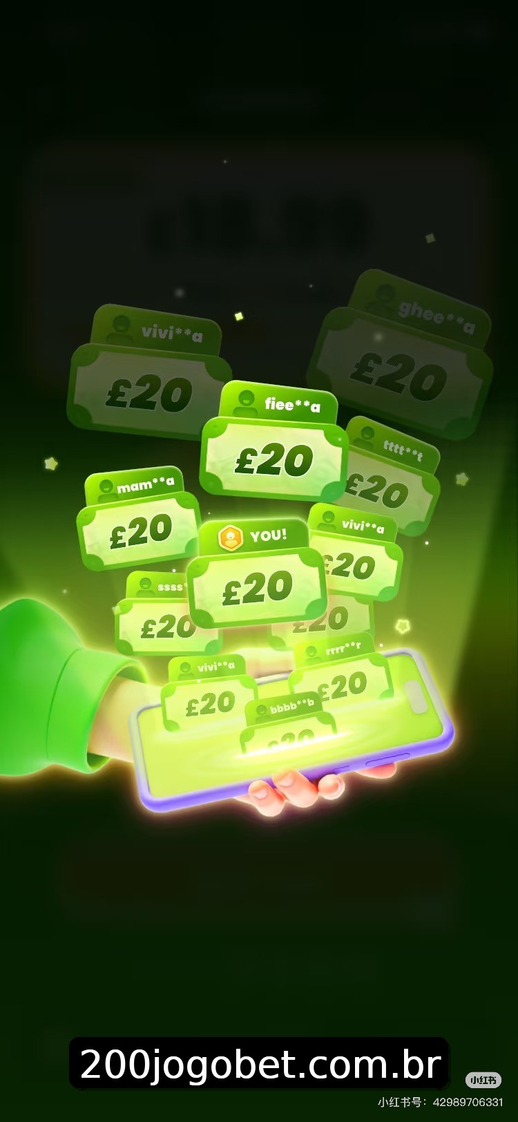 Interface do App 200jogo